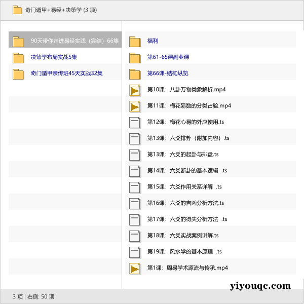 奇门遁甲+易经+决策学-向阳资源站