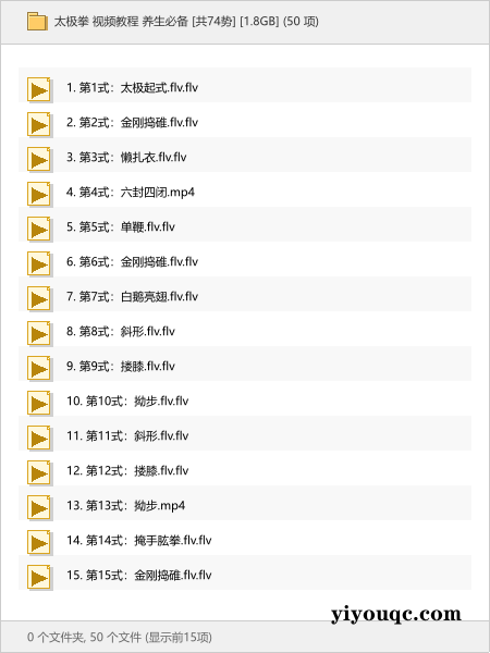 太极拳 视频教程 养生必备 [共74势] [1.8GB]-向阳资源站