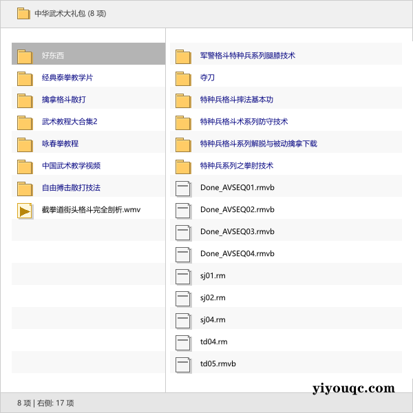 中华武术大礼包-向阳资源站