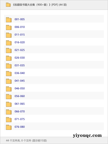 《收藏级书籍大合集（900+套）》[PDF]-向阳资源站