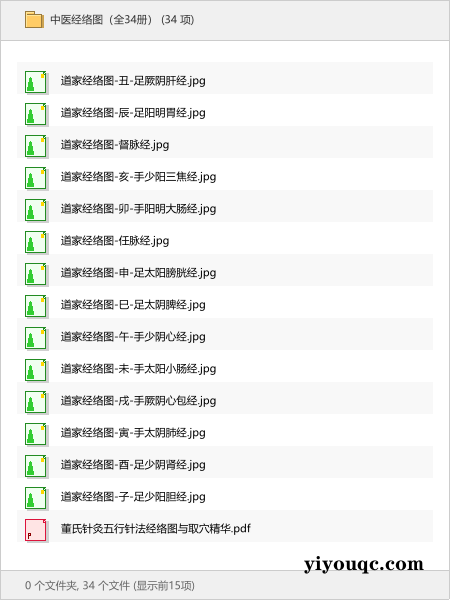 中医经络图（全34册）-向阳资源站
