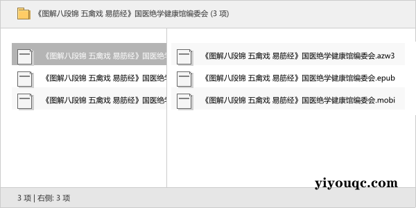 《图解八段锦 五禽戏 易筋经》国医绝学健康馆编委会-向阳资源站
