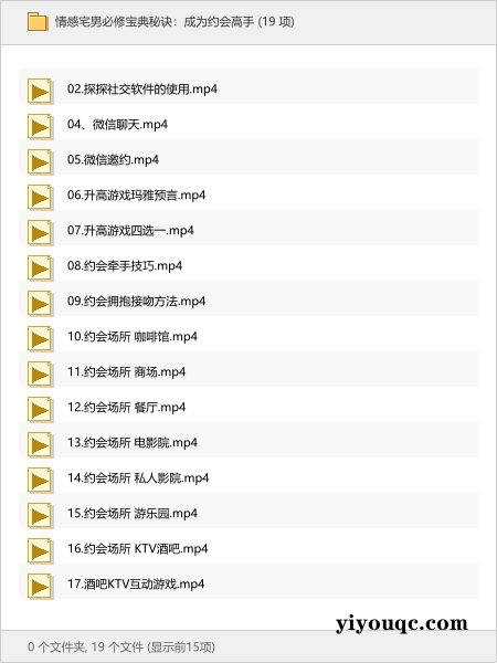 情感宅男必修宝典秘诀：成为约会高手-向阳资源站
