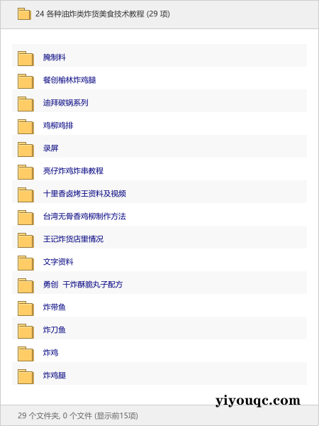 24 各种油炸类炸货美食技术教程-向阳资源站
